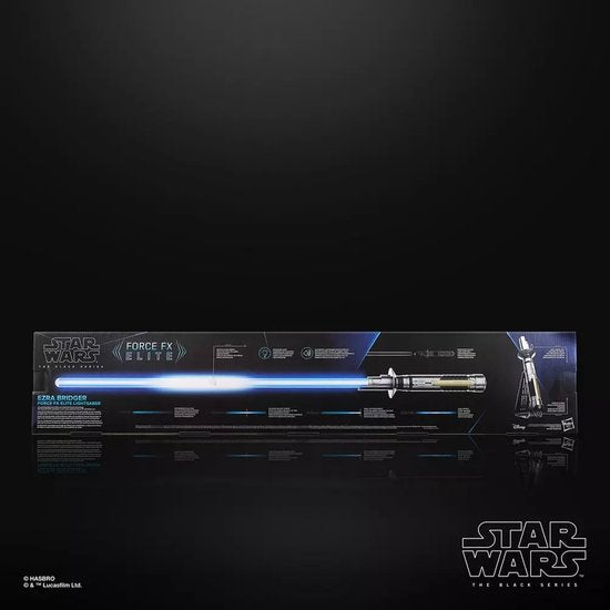 Hasbro Star Wars : Ahsoka Black Series - Réplique du sabre laser Force FX Elite d'Ezra Bridger - Figurine