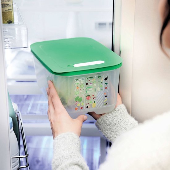 Tupperware Fridge Smart 4,4 l - Boîtes de conservation - Sans BPA - Bocal de conservation - Boîte à repas - Boîtes en plastique - Récipients alimentaires - Les aliments restent frais deux fois plus longtemps