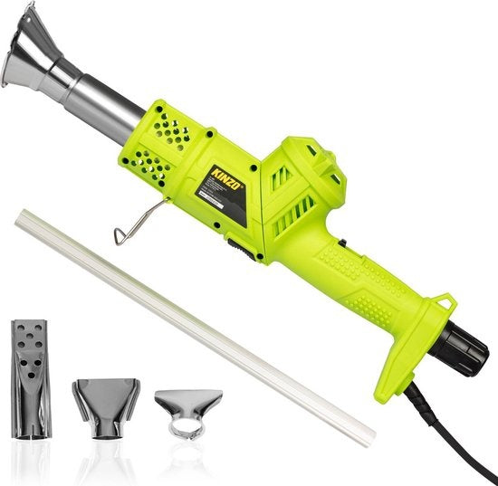 Brûleur de mauvaises herbes électrique 3-en-1 Kinzo - brûleur de peinture et allume-barbecue - 2000W - vert