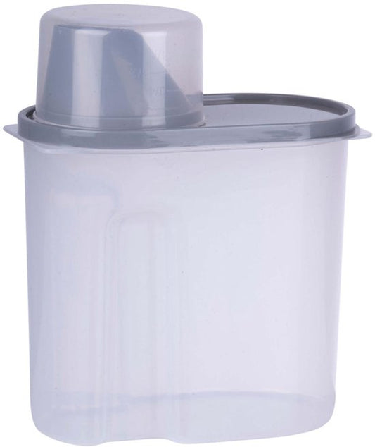 Boîte de conservation Alpina avec couvercle, 1,7 litre – Boîte de conservation avec bec verseur et doseur – Pour les céréales, les pâtes, le riz et le muesli