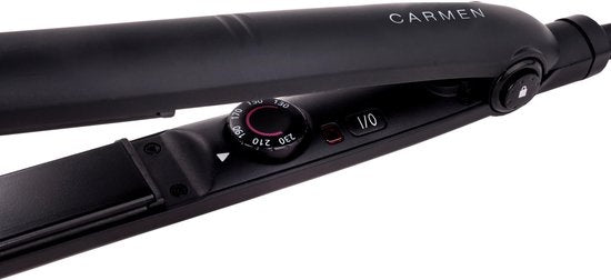 Carmen CR1070 - Lisseur - Noir - Chauffage rapide - 6 niveaux de chaleur - Technologie ION
