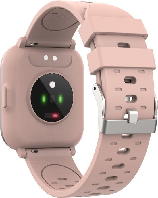 Denver Smartwatch - Podomètre - Notification d'appel/SMS - Activité de sommeil - Ecran 1,4'' - Fréquence cardiaque, Moniteur de pression artérielle, Mode sport - IP68 - SW165 - Rose