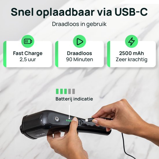 Skrub Electric Cleaning Brush - Brosse à récurer avec manche pour la salle de bain - 8 accessoires