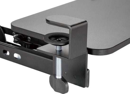 Plateau à clavier sous le bureau - support de clavier - plateau à clavier - siège ergonomique - réglable en hauteur et extensible
