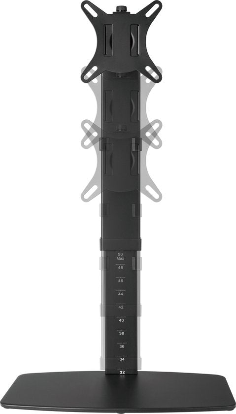 Support de moniteur réglable en hauteur - moniteur orientable, inclinable et rotatif