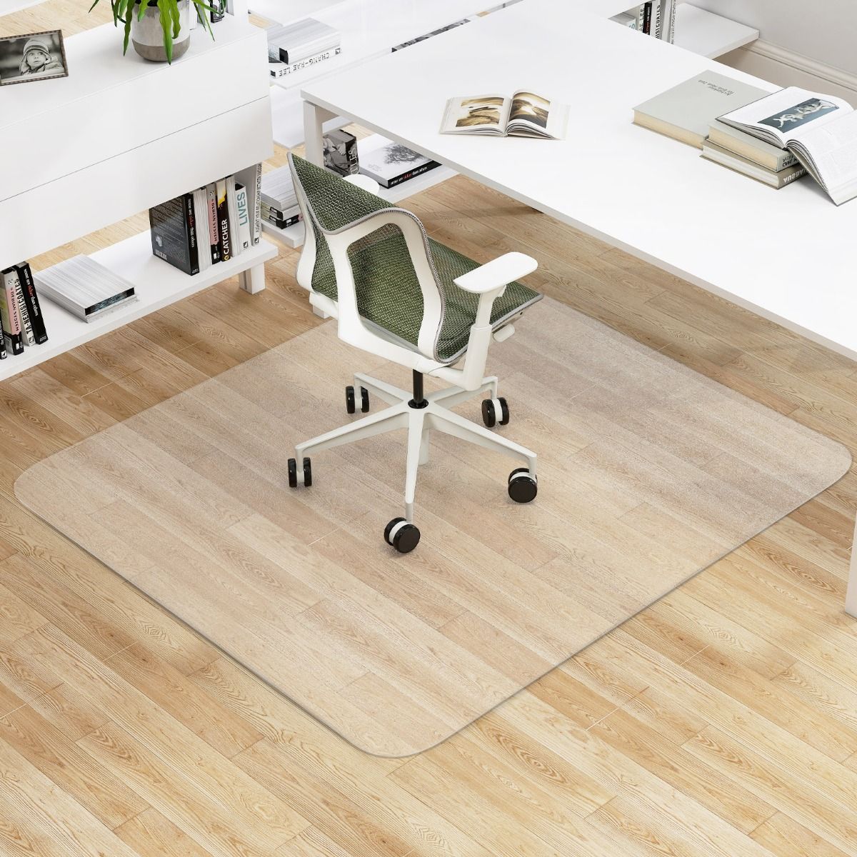 Tapis de chaise de bureau Coast - PVC transparent - Antidérapant - 180 x 160 cm