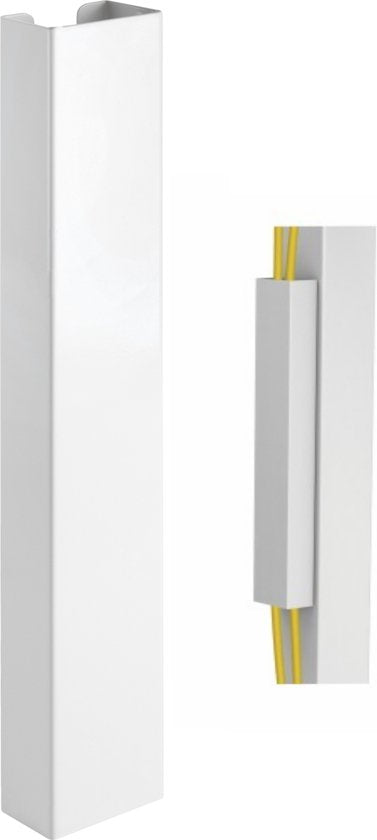 cadre magnétique pour chemin de câbles - cable organiser desk - blanc