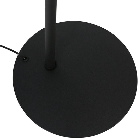Lampadaire Daphne 2 4601ZW - lampe de lecture en métal noir avec éclairage réglable, télécommande et température de couleur réglable - Steinhauer