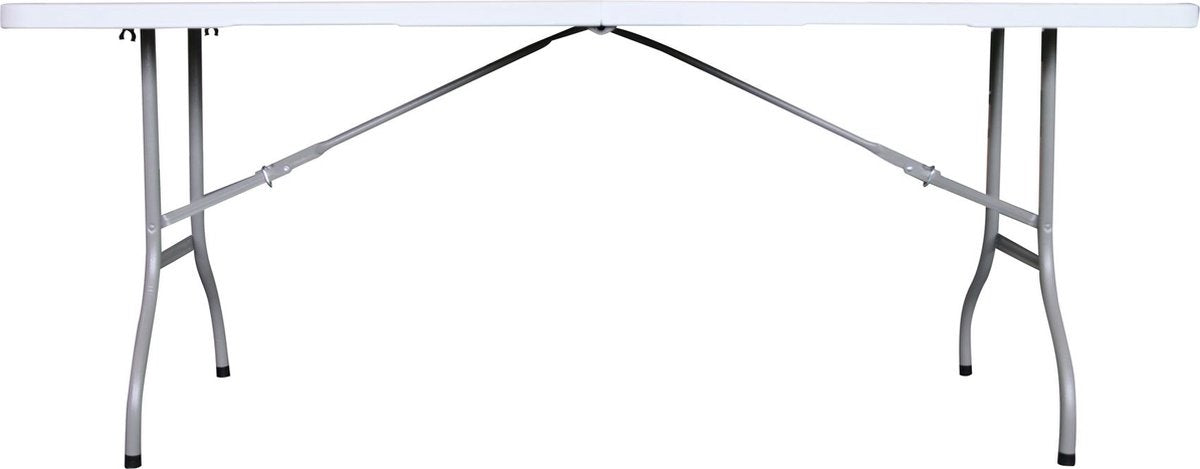 ERRO Campingtafel - Vouwtafel - inklapbare tafel - plooitafel - 180x74x72 cm - Wit - Voor 8 personen
