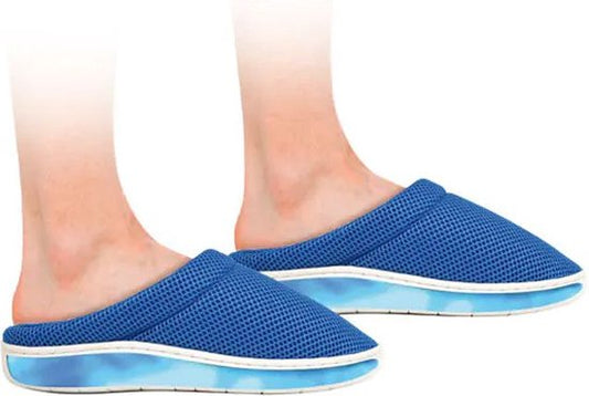 Stepluxe Gel Slippers - Pantoufles universelles - Taille 43/44 - Bleu