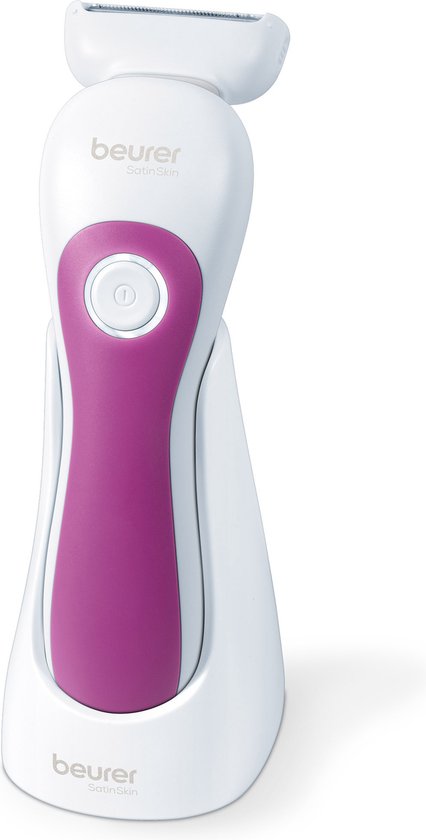 Beurer HL 36 Ladyshave - Rasoir électrique pour femmes - 4 têtes de rasage / 2 tondeuses - Utilisation sur peau sèche ou humide - Résistant à l'eau - Éclairage LED - Anti-allergène - Station de recharge, brosse et sac de rangement inclus - Garantie de 3 a