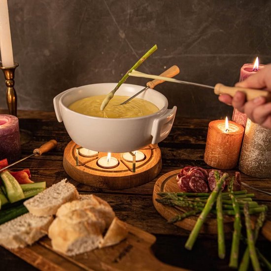 Fondue aux chandelles Boska Twinkle - Pour fondue au fromage de 1 200 g - 1,6 litre