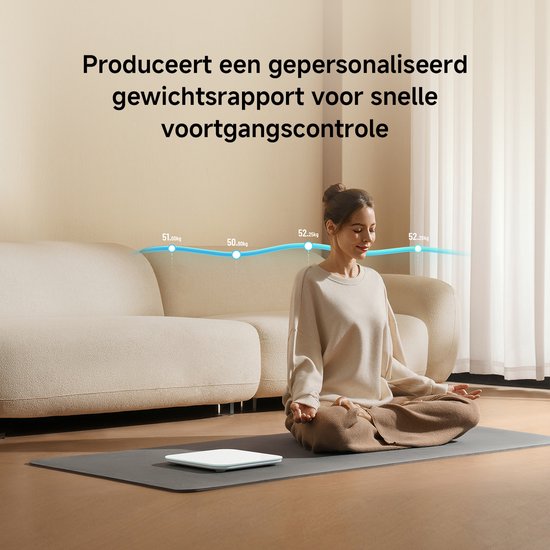 Xiaomi Smart Scale S200 Blanche | Pèse-personne intelligent | Précision de 0,05 kg | IMC | Application Xiaomi Home | Jusqu'à 150 kg