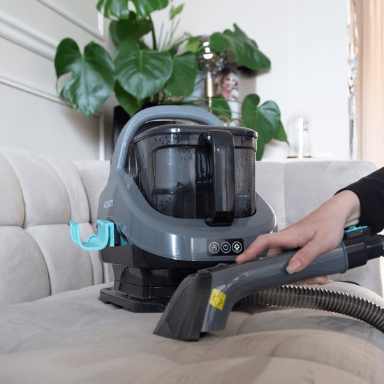 Achaté Nettoyeur de taches 5 en 1 Pro - Fonction vapeur et eau chaude - 1300 W - 45,5 x 38,8 x 33 cm - Gris