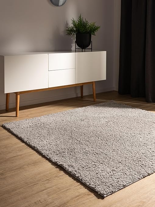 Benuta Essentials Tapis - Gris clair - 160 x 160 cm