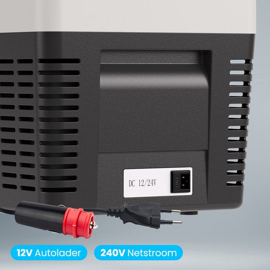 Auronic Electric Cool Box - Frigobox - Compresseur - 12V 230 Volt - Voiture - 25L - Noir/Gris