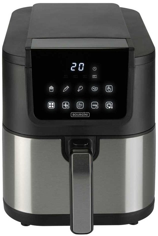 Bourgini Slimfit Airfryer Pure XL - Friteuse à air chaud - 5 litres - 1500W - sans PFAS