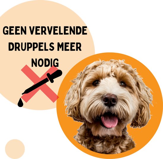 Cee Cee Flea Band Dog Efficace contre les puces et les tiques - Remède contre les puces - Meilleur que les gouttes anti-puces - Noir - Peigne anti-puces et livre inclus