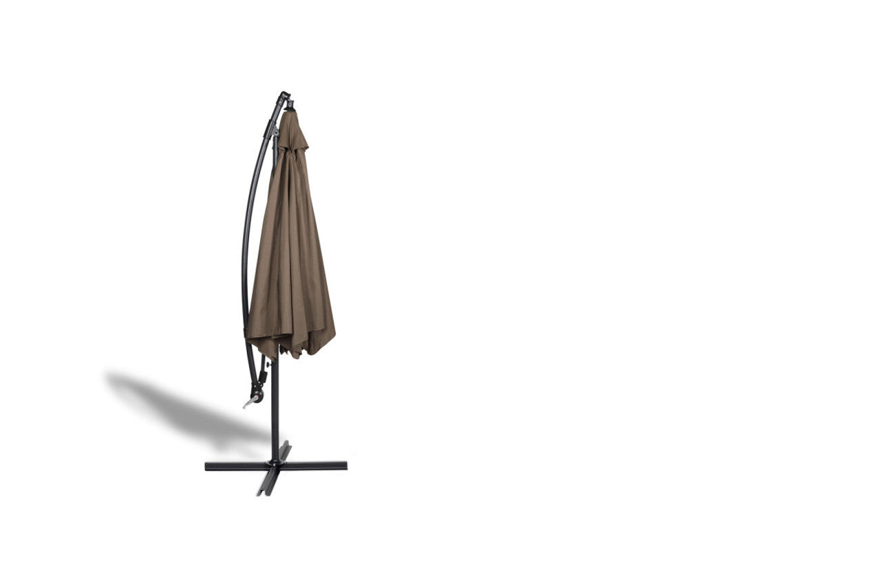 Lifa Garden Hanging Parasol Premium - Comprend une housse de parasol imperméable - Polyester - 300 x 300 x 250 cm - Taupe