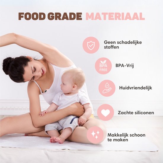 Vulpes Goods® BabyCare - Tire-lait mains libres - Tire-lait électrique sans fil - Portable - Double tire-lait électrique mains libres - 2 pièces - version MAX