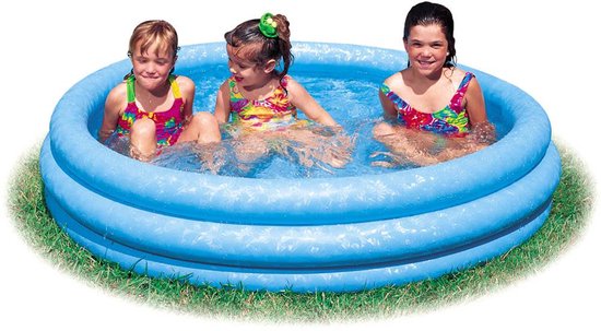 Piscine gonflable Intex Crystal Blue - Ø 168 x 38 cm