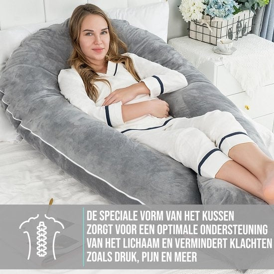 Oreiller de maternité XXL - Strex 280cm - Housse amovible