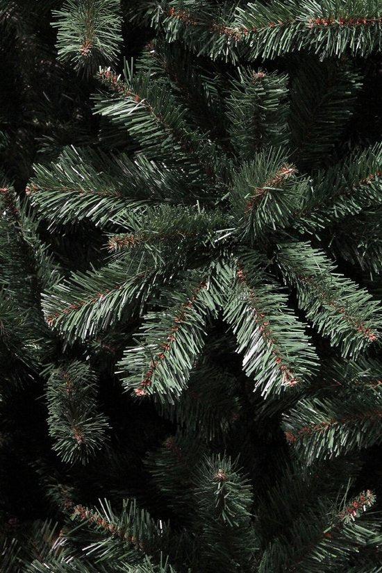 Triumph Tree Forrester - Sapin de Noël aux aiguilles en PVC souple - Décorations de Noël avec des branches à code couleur - Sapin artificiel à structure naturelle - H 155 x Ø 102 cm - Vert