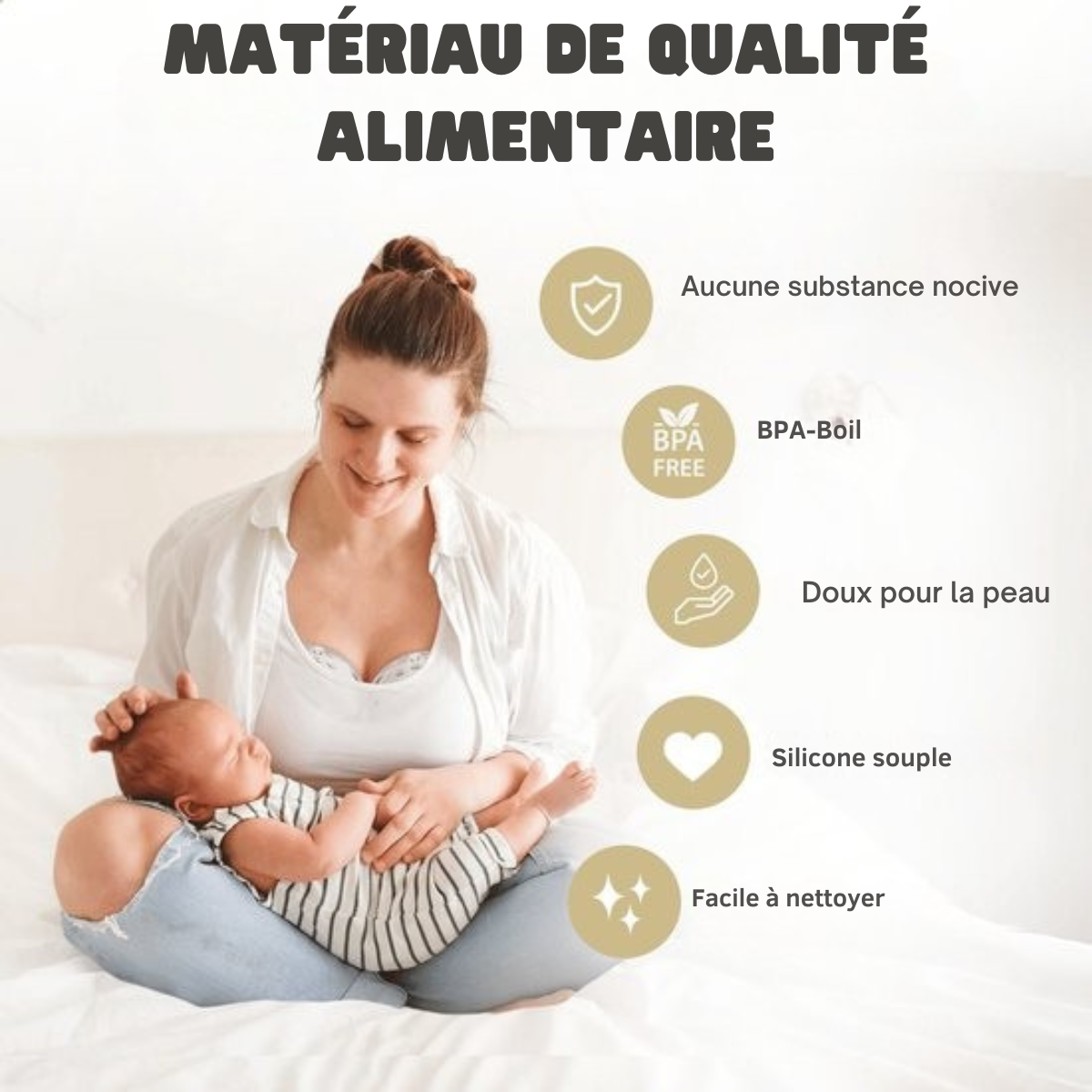 Tire-lait mains libres - Vulpes Goods® BabyCare - Tire-lait électrique sans fil - Portable - Double tire-lait électrique mains libres - Version PRO