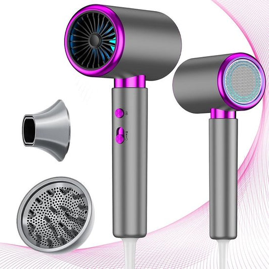 Sèche-cheveux MKSS® avec diffuseur - Argent et violet