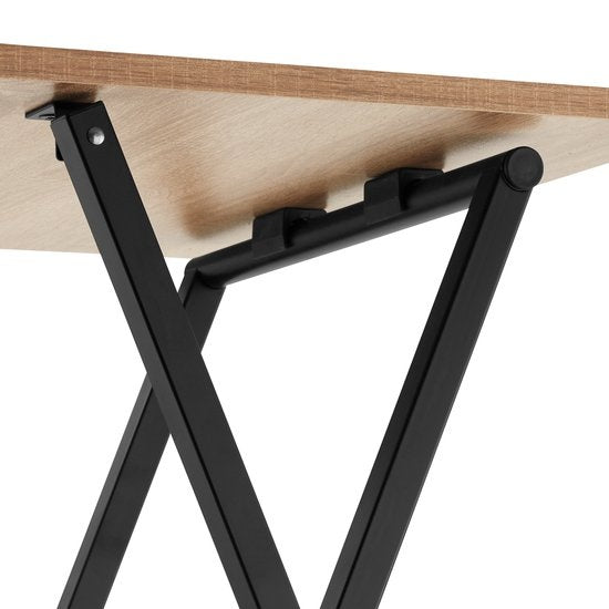 tectake® - Lot de 2 tables d'appoint Phoenix pliantes - brun clair - 404778