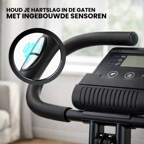 Vélo d'exercice Fitby - Vélo de fitness - Pliable - Fonction Hardcore - 10 niveaux de résistance - Vélos d'exercice fitness