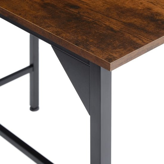 tectake - set de table bistro / set de table de bar Edinburgh industrial dark - 404306