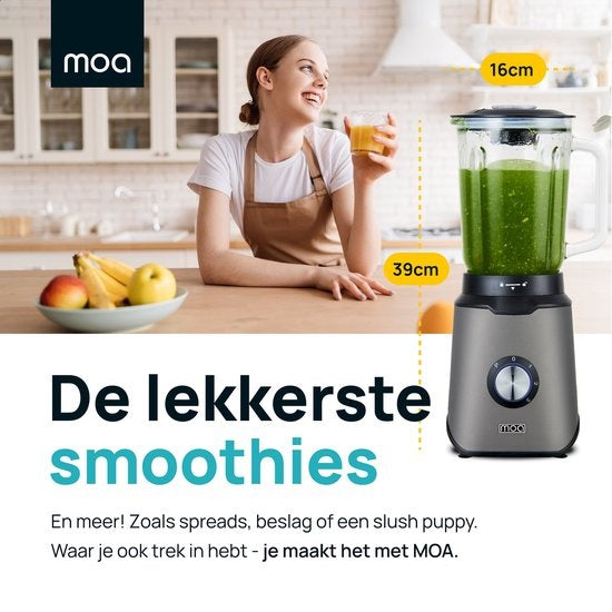 MOA Special Edition Titanium Blender - Blender puissant - 1.5 litres - 1000 watts - TB61T