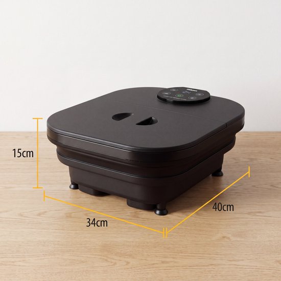 Bain de pieds Tristar - Massage Shiatsu - Chauffant jusqu'à 48 °C - 7 litres - Douche pour les pieds - Foot Spa - Bain de pieds pliable - 500 W - VB-2533