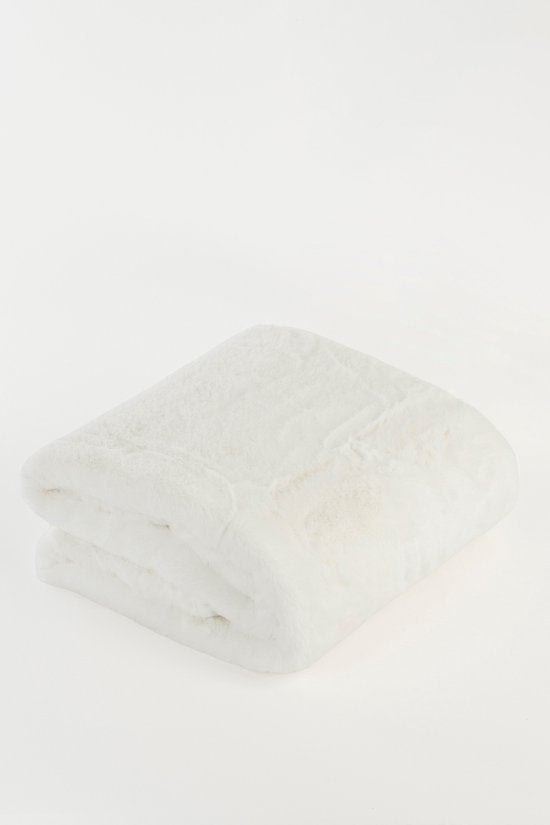 Couverture polaire Bronte de la collection In The Mood - L200 x L150 cm - Blanc