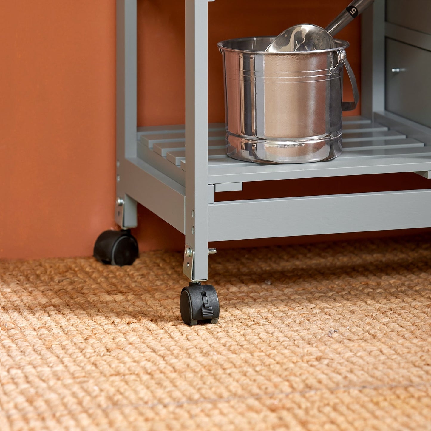 Chariot de cuisine avec 3 grands tiroirs SoBuy, 68x85x38 cm, Gris