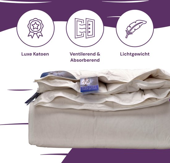 Couette Ten Cate - Couette 240x200 - Couette - Couettes - Couette 4 saisons 240 x 200 - 60% Duck Down - Couette été & hiver