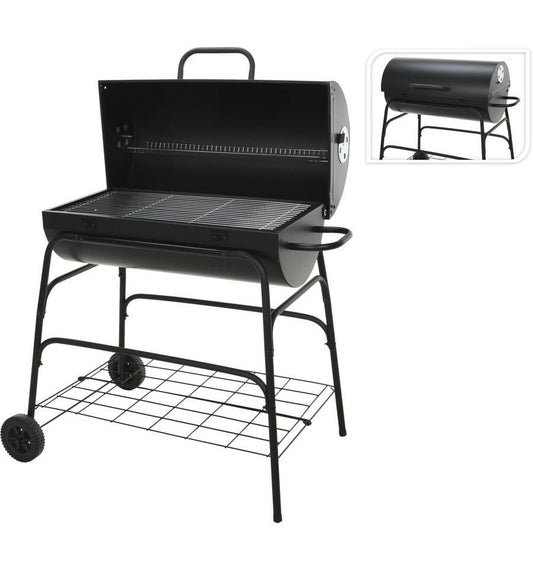 Barbecue - BBQ collection - Grande surface de cuisson 71x35 cm – Hauteur 100 cm – Noir