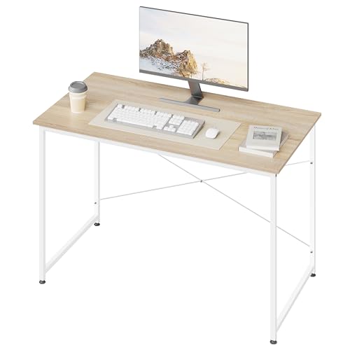 Woltu Bureau d'ordinateur Compact 120 x 60 cm Chêne clair