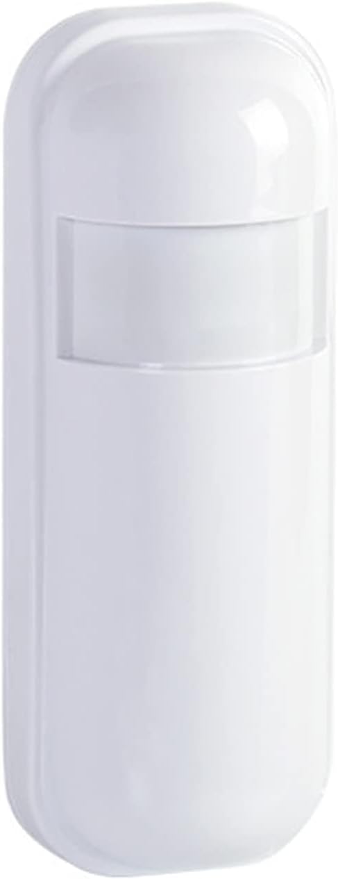 Pgst Détecteur de mouvement PIR sans fil 433 MHz Alarme maison - Détecteur infrarouge passif - Détection 3-7 m - Portée 10 m - Blanc - 24 x 15 x 10 cm