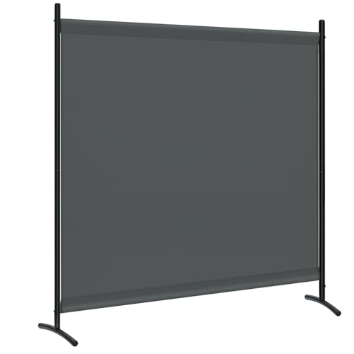 Brise-vue Woltu Paravent - Gris foncé - 180 x 177 cm