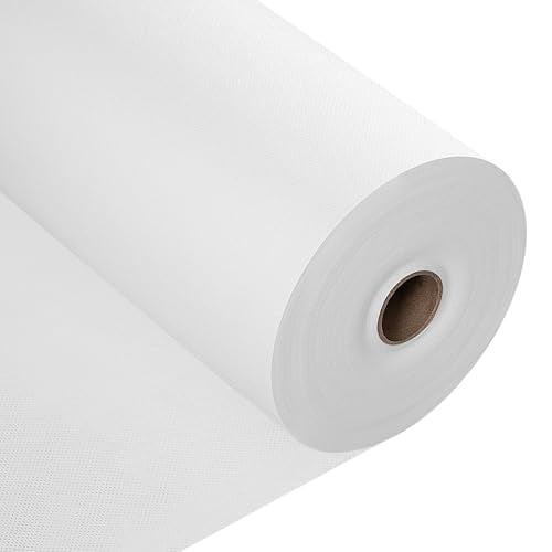 Rouleau de nappe jetable Woltu - Résistant à l'eau et aux taches - Blanc - 1,2 x 25 m