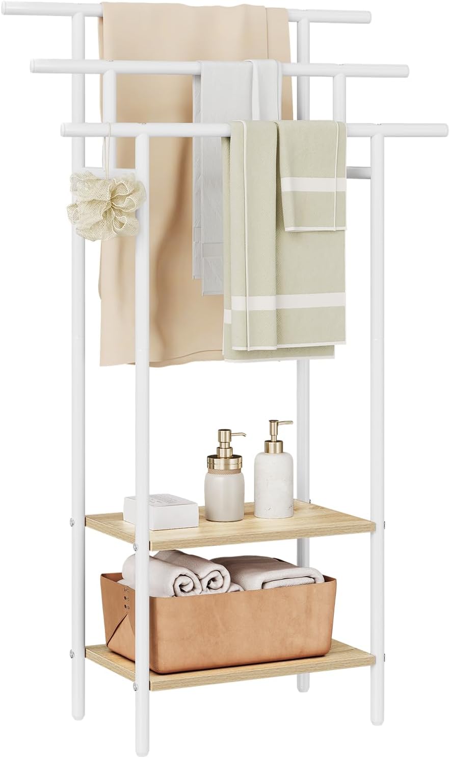 Woltu Banc de rangement avec dossier et coffre à jouets pour enfants Blanc 60 x 25,5 x 55 cm