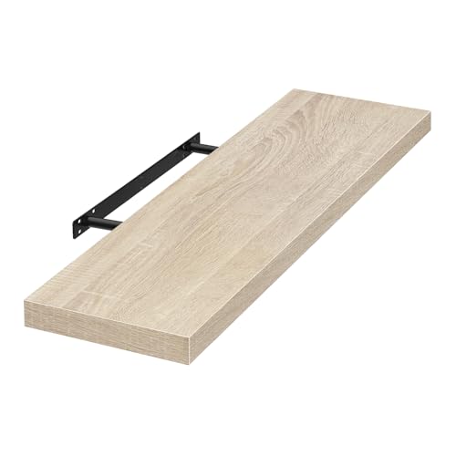 Eugad Etagère murale MDF Chêne 100 cm