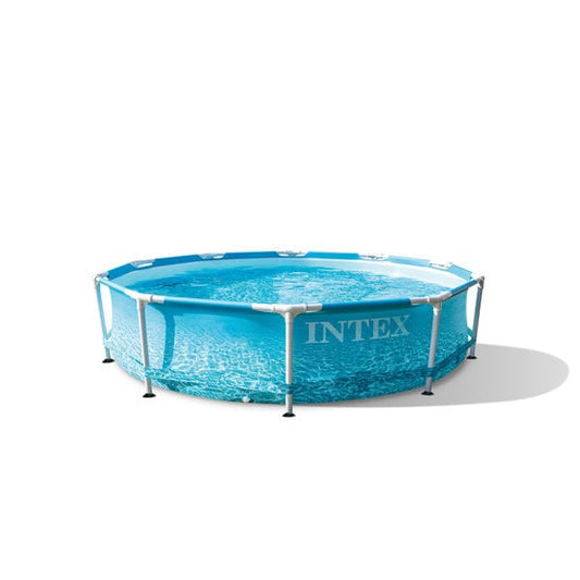 Piscine hors sol tubulaire Ronde en kit - Structure acier - Ø 3,05 m x 0,76 m - Beachside Metal framepool