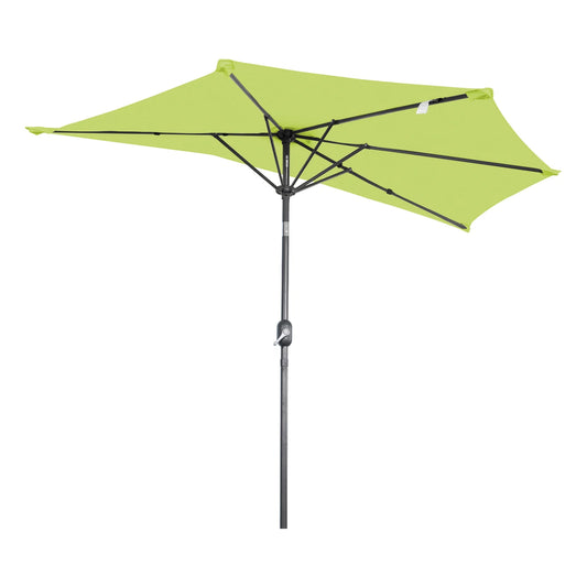 Parasol flottant demi-rond Angel Living 270 cm – Parasol mural demi-rond – Vert pomme