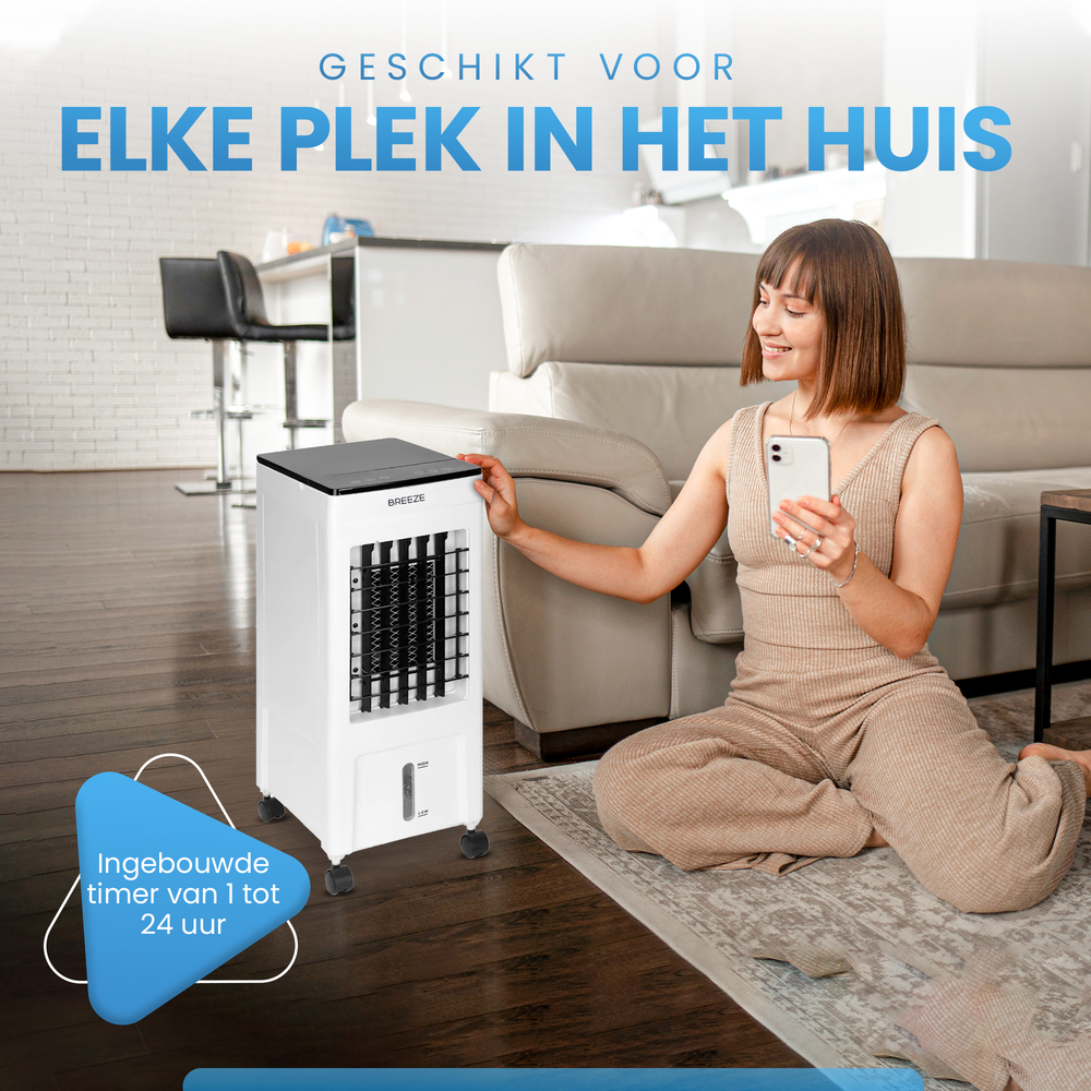 Climatiseur mobile Breeze 2.0 - 10 000 BTU - 35 x 30 x 68 cm - Blanc