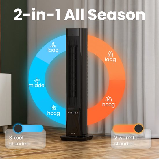 Auronic Réchaud électrique - Réchaud céramique - Réchaud tour - Chauffage 2200W - Noir