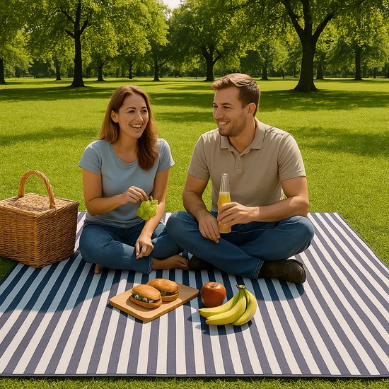 Tapis de pique-nique imperméable 200 x 200 cm - Tapis de pique-nique - XXL - Sunflake