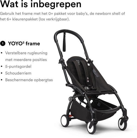 Poussette pliable légère Stokke® YOYO 3 Frame | Blanc